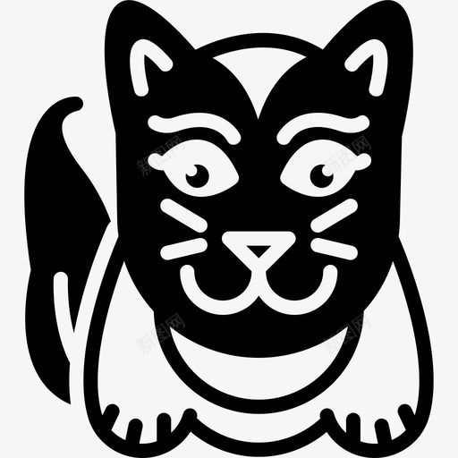 可爱猫迷人图标svg_新图网 https://ixintu.com 可爱 猫 甜蜜 迷人