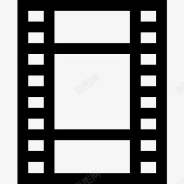 电影音频和视频第3版线性图标图标