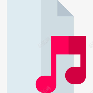 音乐文件音频和视频版本2平面图标图标