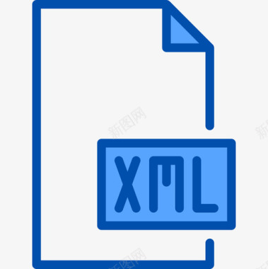 Xml文件和文件夹12蓝色图标图标