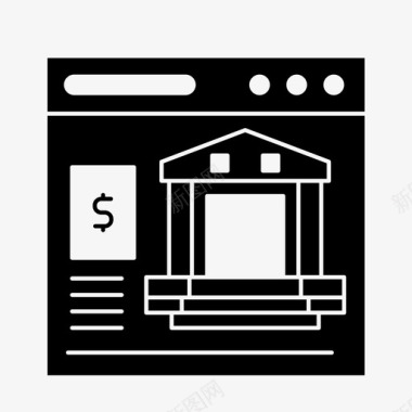 银行网站商业金融图标图标