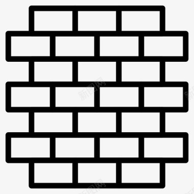 砖建筑瓷砖图标图标