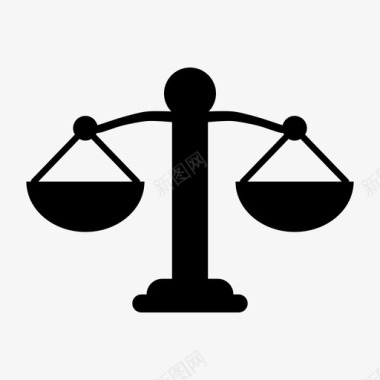 法律平衡正义法律尺度图标图标