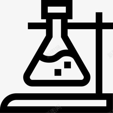 药房27号装满的烧瓶图标图标