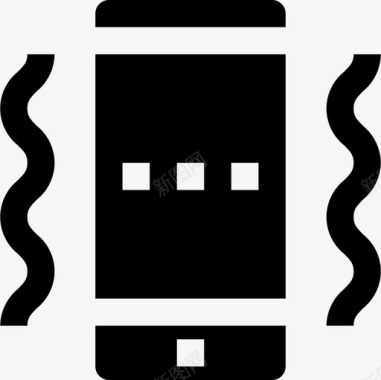 智能手机移动电话8填充图标图标