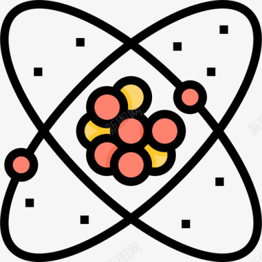 原子核3线色图标图标