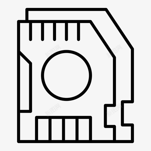 存储设备业务芯片图标svg_新图网 https://ixintu.com 业务 存储设备 微 技术 技术概要 芯片