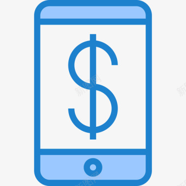智能手机essentialsmarketingonline3蓝色图标图标