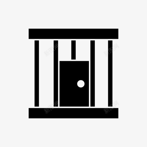 监狱罪犯法律图标svg_新图网 https://ixintu.com 法律 监狱 罪犯