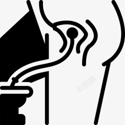膝盖关节疼痛留置关节疼痛膝盖图标高清图片