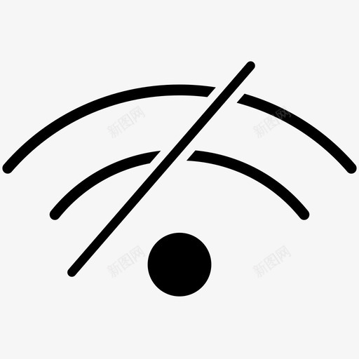 WIFI配网失败svg_新图网 https://ixintu.com WIFI配网失败 线性 单色 商务 圆润