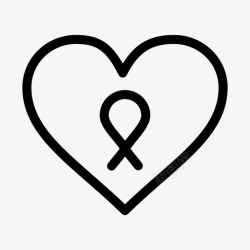 心脏日心脏性别标志癌症爱情图标高清图片