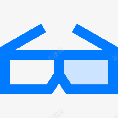 眼镜独立日4蓝色图标图标