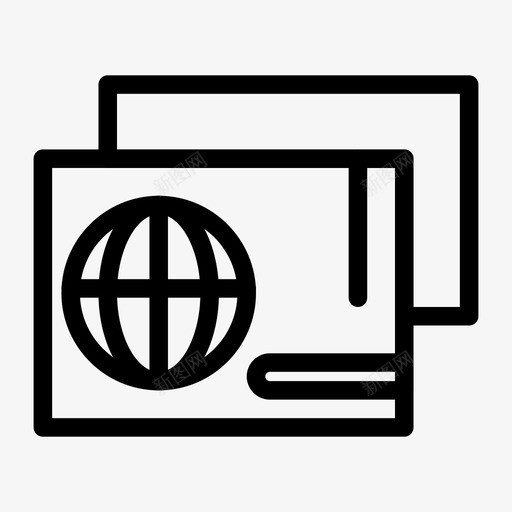 身份通行证护照图标svg_新图网 https://ixintu.com 护照 购物 身份 通行证 零售和电子游戏元素