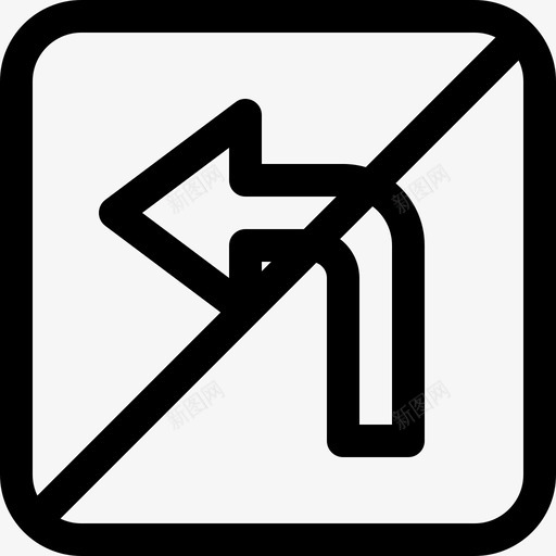 禁止转弯14号停车场直线型图标svg_新图网 https://ixintu.com 14号停车场 直线型 禁止转弯