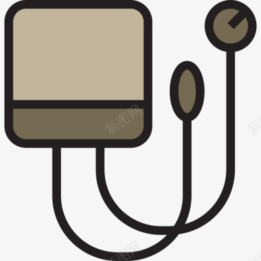血压计保健9线色图标图标