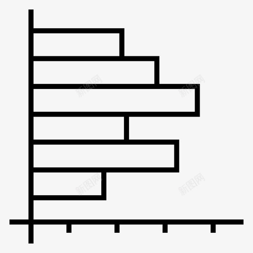 条形图柱状图水平条形图图标svg_新图网 https://ixintu.com 数据分析锐利 条形图 柱状图 水平条形图