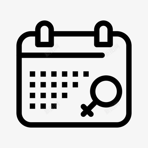 日历计划符号图标svg_新图网 https://ixintu.com 妇女 妇女节 日历 符号 计划