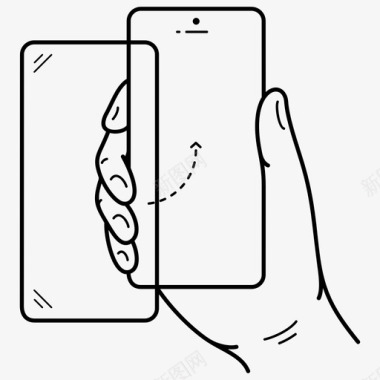 智能手机屏幕保护器手机玻璃图标图标