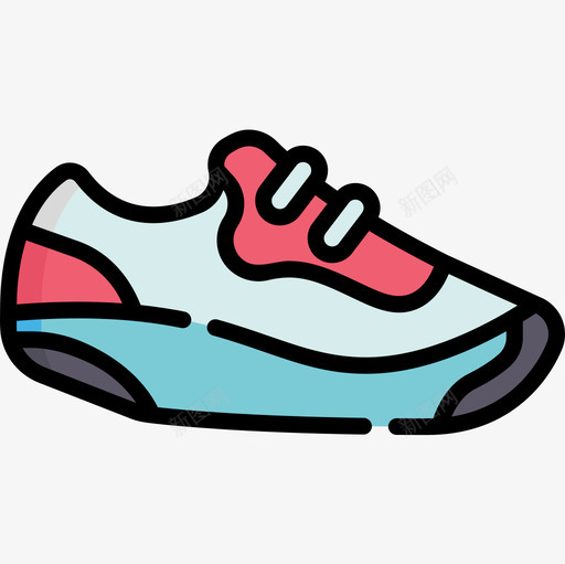 运动鞋健身房8线性颜色图标svg_新图网 https://ixintu.com 健身房8 线性颜色 运动鞋