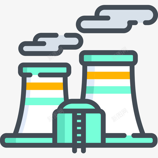 发电厂能源19双色图标svg_新图网 https://ixintu.com 双色 发电厂 能源19