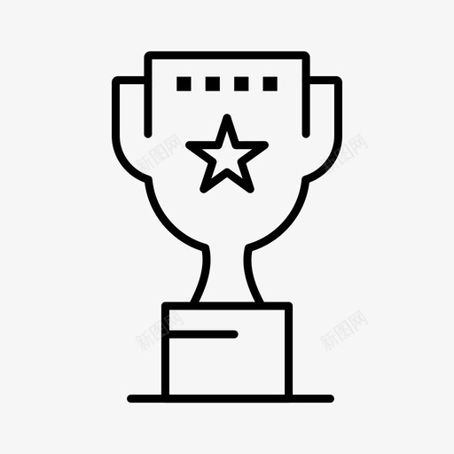 奖项职位奖励图标svg_新图网 https://ixintu.com 头奖 奖励 奖杯 奖项 职位 项目管理和发展
