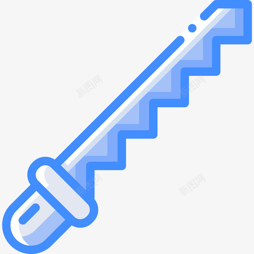 刀实用工具5蓝色图标svg_新图网 https://ixintu.com 刀 实用工具5 蓝色