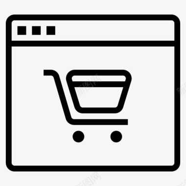网上购物购物车金融图标图标