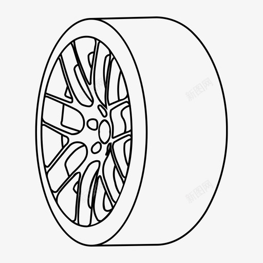 轮胎汽车驾驶图标svg_新图网 https://ixintu.com velg 汽车 汽车零件2 赛车 轮胎 驾驶