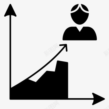 图表增长政治家图标图标