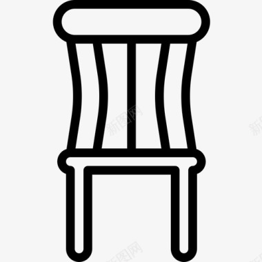 椅子家具82直线型图标图标