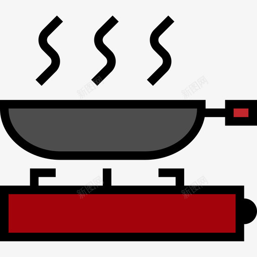 平底锅家具99线性颜色图标svg_新图网 https://ixintu.com 家具99 平底锅 线性颜色