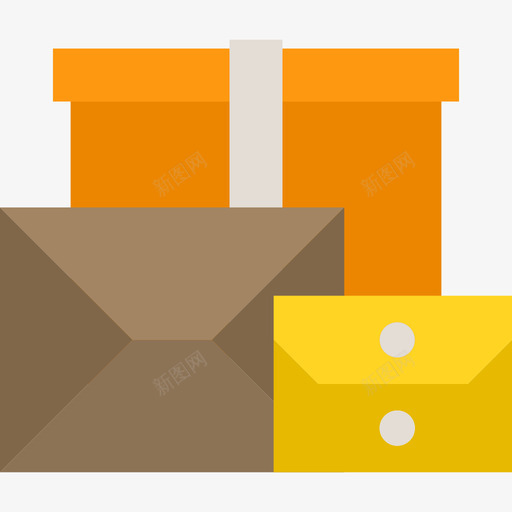 包装网上购物平面图标svg_新图网 https://ixintu.com 包装 网上购物平面图标