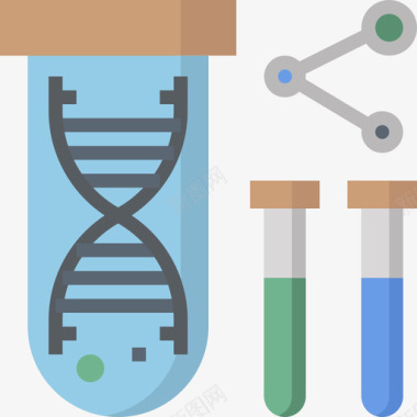 遗传学遗传学和生物工程2平面图标图标