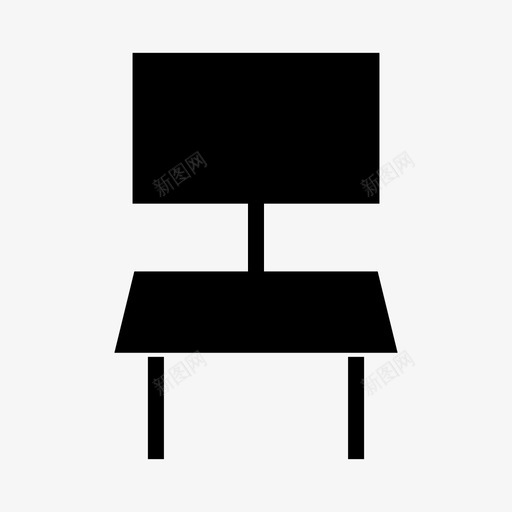 椅子坐椅等候椅图标svg_新图网 https://ixintu.com 坐椅 家具雕文 椅子 等候椅