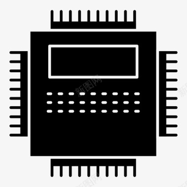 处理器计算机硬件图标图标