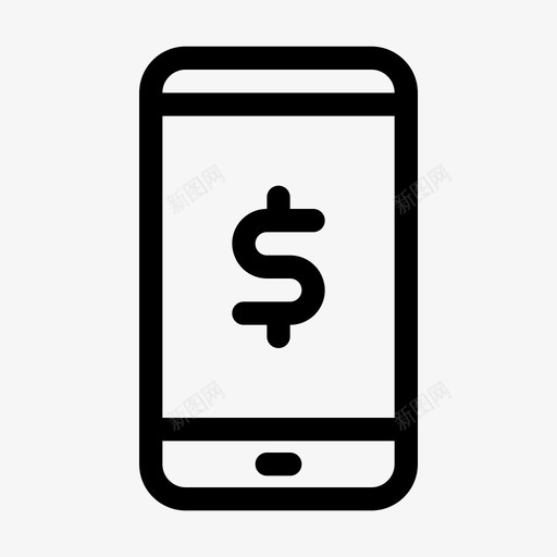 mobile paymentsvg_新图网 https://ixintu.com mobile payment 线性 扁平