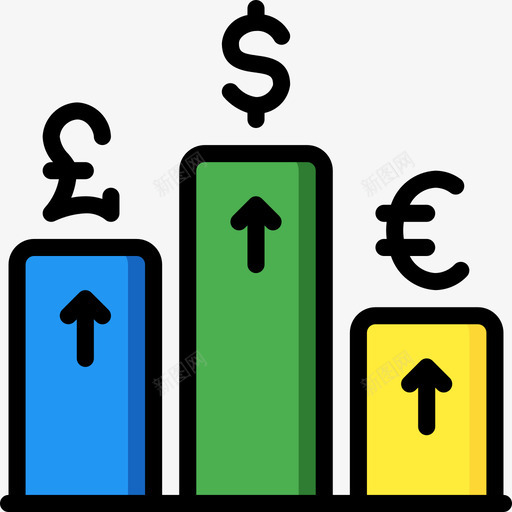 交换经济增长2线性颜色图标svg_新图网 https://ixintu.com 交换 线性颜色 经济增长2