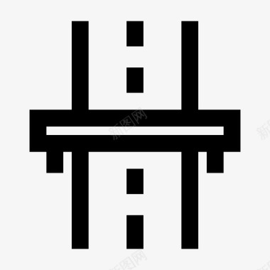 街道桥梁公路图标图标