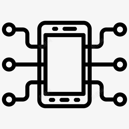 智能手机技术应用未来图标svg_新图网 https://ixintu.com 应用 智能手机技术 未来 移动 编程