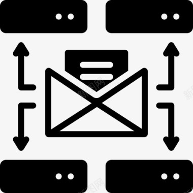 邮件服务器连接性提供商图标图标