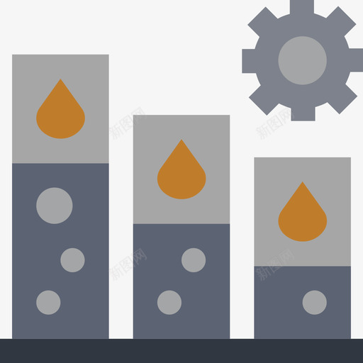 工厂石油工业4号平坦图标svg_新图网 https://ixintu.com 工厂 平坦 石油工业4号