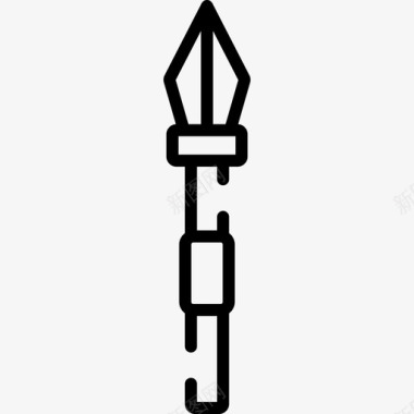 矛中世纪20直纹图标图标