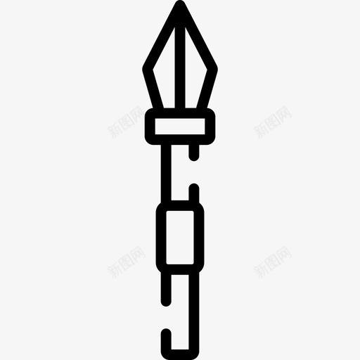 矛中世纪20直纹图标svg_新图网 https://ixintu.com 中世纪20 直纹 矛