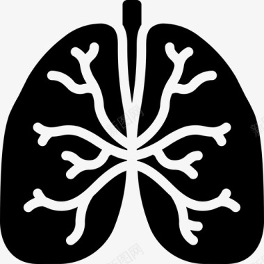 肺部医疗108填充图标图标