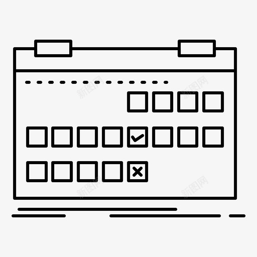 日历日期事件发布图标svg_新图网 https://ixintu.com 事件 发布 日历日期 时间表 游戏设计开发