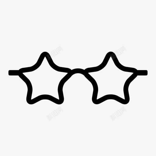 明星眼镜眼睛眼镜图标svg_新图网 https://ixintu.com 时尚 明星眼镜 眼睛 眼镜