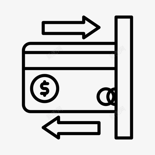 卡的使用商业金融图标svg_新图网 https://ixintu.com 卡的使用 商业 支付 货币 金融