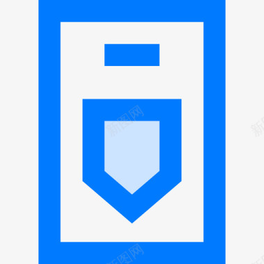手机安全80蓝色图标图标