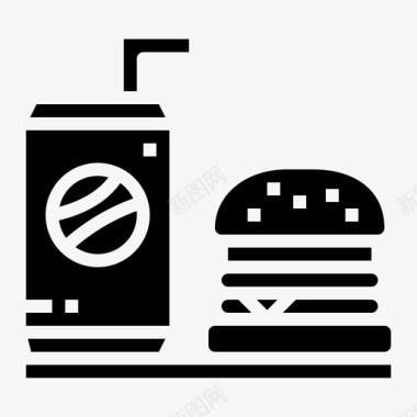 食物啤酒汉堡图标图标